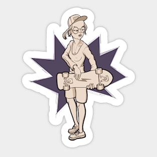 Skate girl Sticker